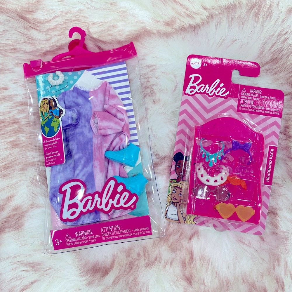 COPY - COPY - New Tie Dye Barbie Outfit & Accessories